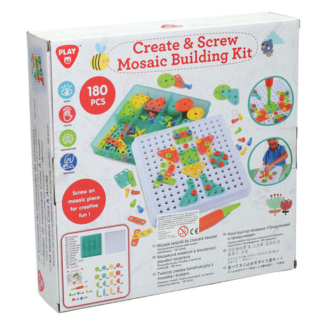 Juego de construcción Playgo mosaico - 180 piezas.