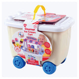 Playgo juguetería para niños - carrito de empuje - puesto de helados con helados - set de plastilina - plastilina para helado