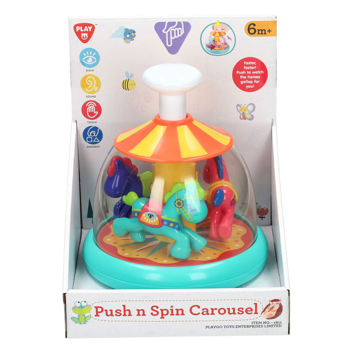 Playgo empuja y gira el carrusel