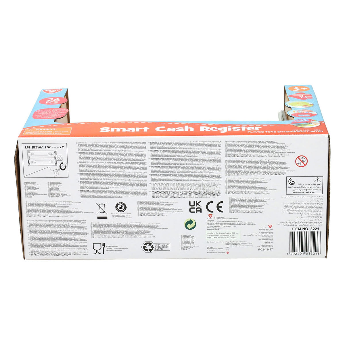 Caja registradora Playgo con accesorios - 26 uds.