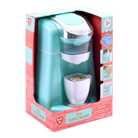 Cafetera Playgo azul con tazas - 4 uds.