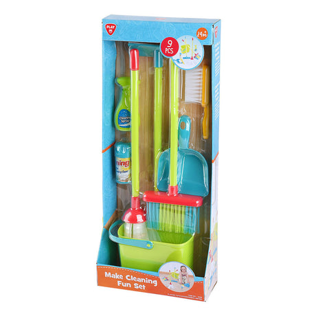 Set de juego de limpieza Playgo - 9 piezas.