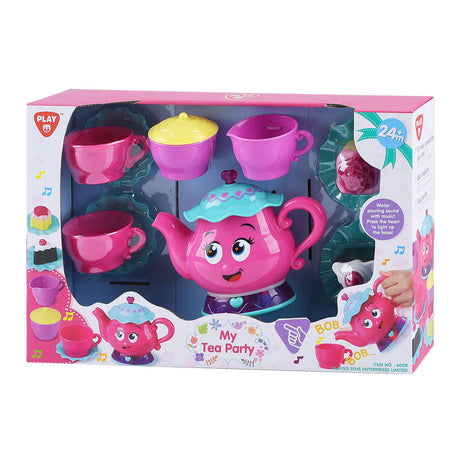 Juego de té Playgo tea party con luz y sonido - 12 piezas.