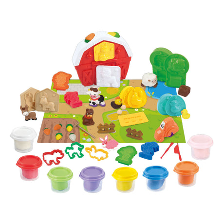 Set de arcilla Playgo granja y amigos - 8 vasijas de barro