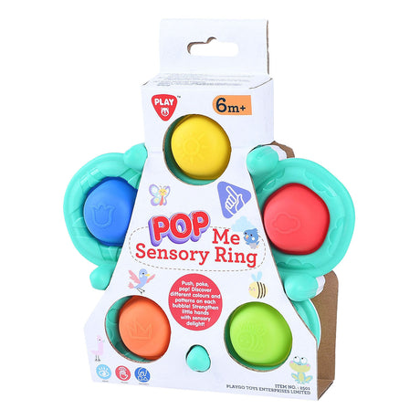 Anillo sensorial para bebé Playgo con pelotas - 6 piezas.