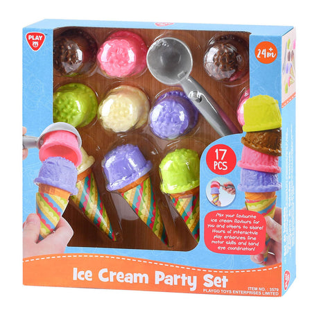 Set de juego para hacer helados Playgo - 17 piezas.