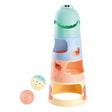 Torre apilable de dinosaurios Playgo con bolas - 6 uds.