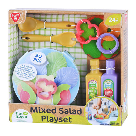 Set de juego de ensalada mixta Playgo - 20 piezas.