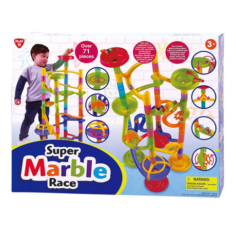 Playgo play pista de mármol super carrera, 71 uds.