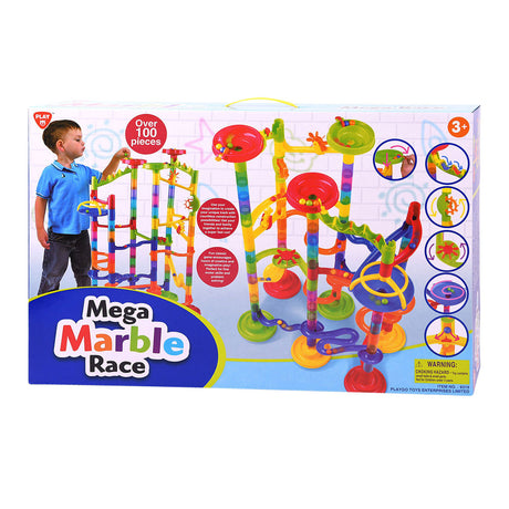 Playgo play mega carrera de pista de mármol, 100 uds.