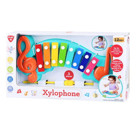 Xilófono Playgo con notas musicales - 3 partes.