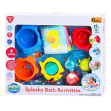 Juguetes de baño Playgo Splashy - 8 piezas.