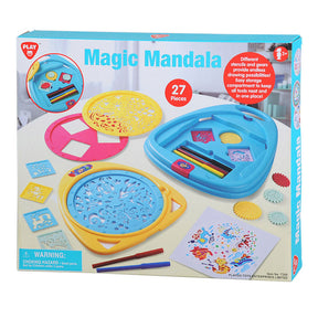 Juego de dibujo de mandala mágico de Playgo - 27 piezas.
