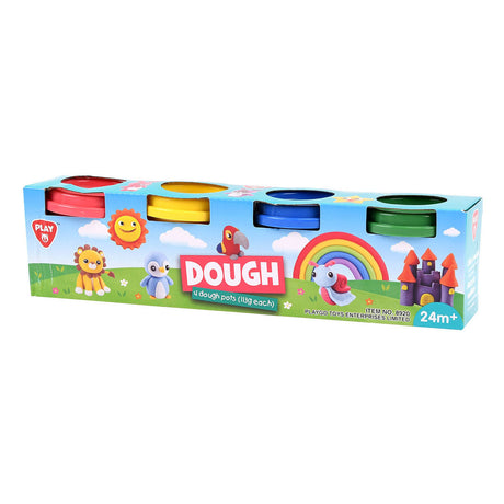 Juego de arcilla Playgo 4 colores - 4x56gram
