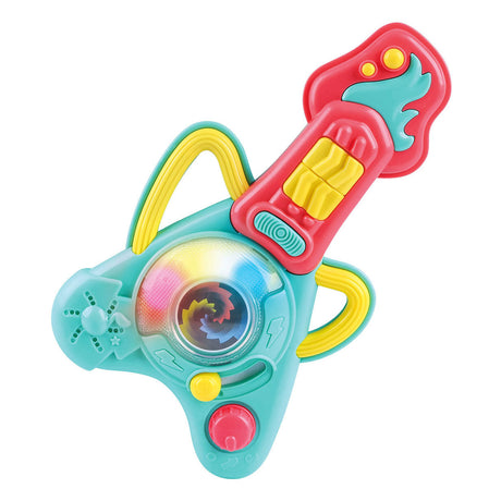 Guitarra playgo rock con luz y sonido.