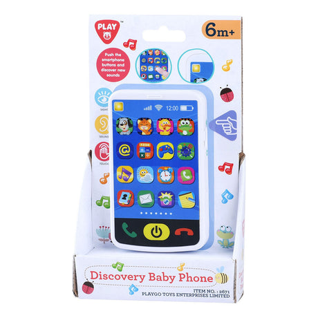 Juguete smartphone Playgo baby con sonido y luz para niños.