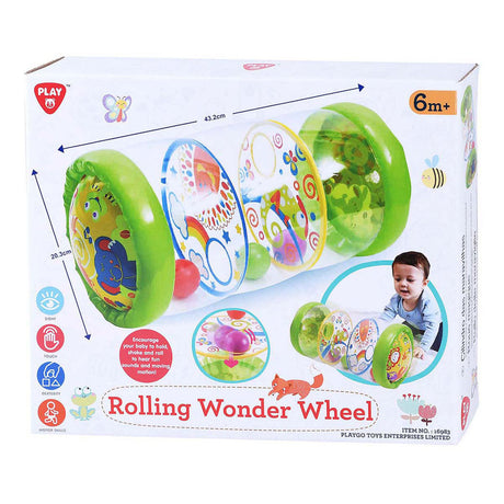 Rueda maravillosa rodante Playgo con bolas inflables - 43 cm