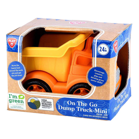 Camión volquete de base biológica Playgo naranja - 15cm