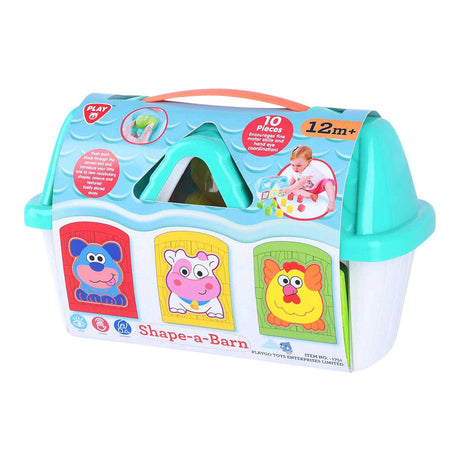 Clasificador de formas de granja Playgo - 10 uds.