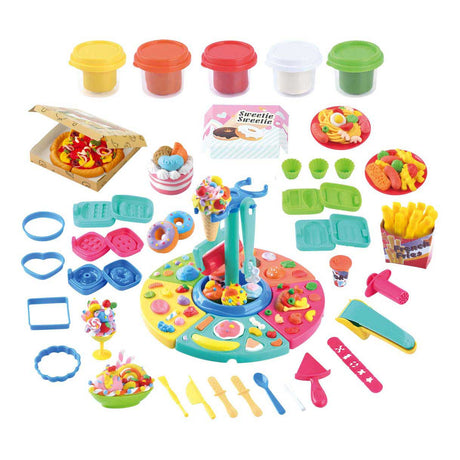 Juego de arcilla Playgo, diversión gastronómica de lujo: 5 vasijas de arcilla de colores.
