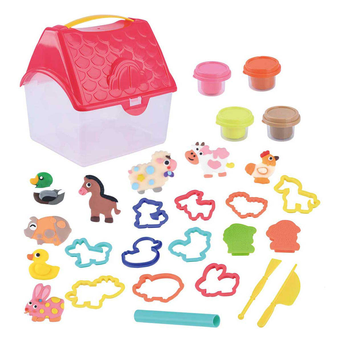 Juego de arcilla Playgo Farm: juego creativo de arcilla para niños.