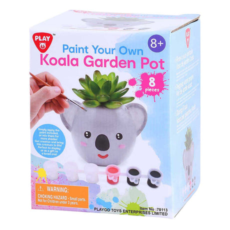 Playgo pinta tu propia maceta koala - 8 piezas.