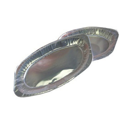 Bandeja de catering aluminio ovalada 45x29 cm (10 piezas)