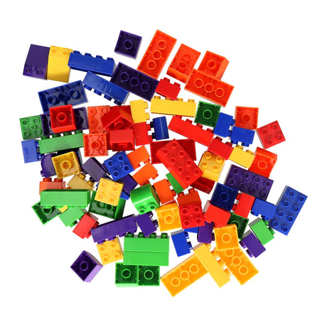 Bloques de construcción de colores, 90 uds.