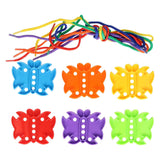 Mariposas para ensartar y conectar - 60 piezas