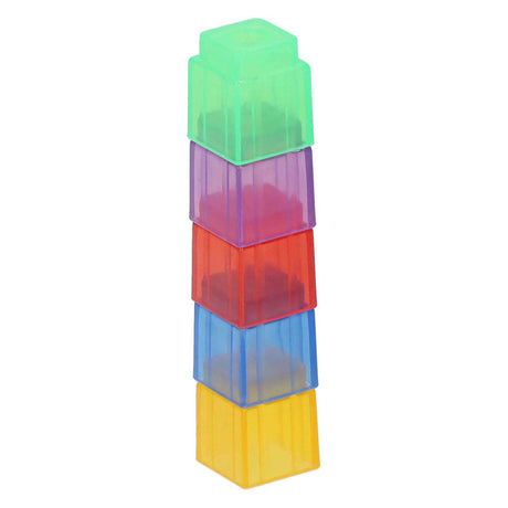 Bloques de contar de colores transparentes - 90 uds.