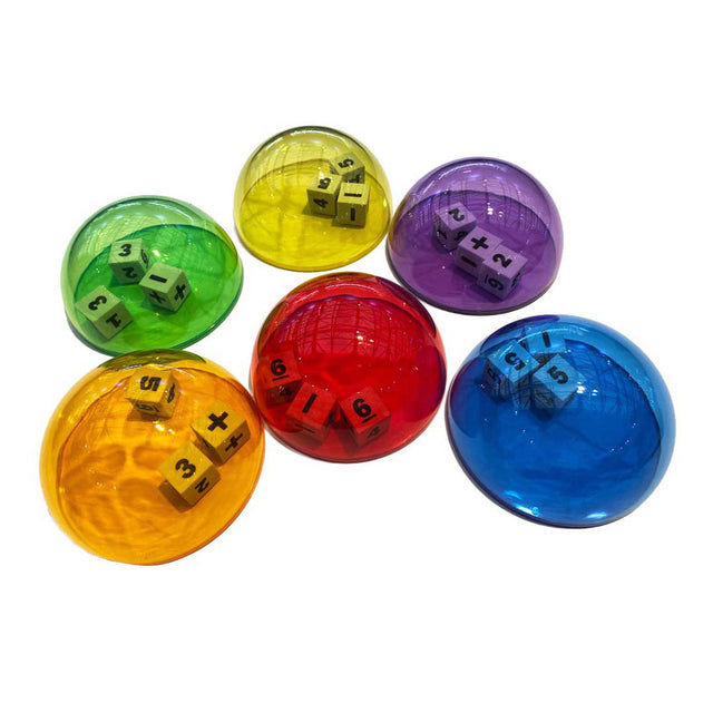 Cúpulas de dados - 10 cm - 6 uds.