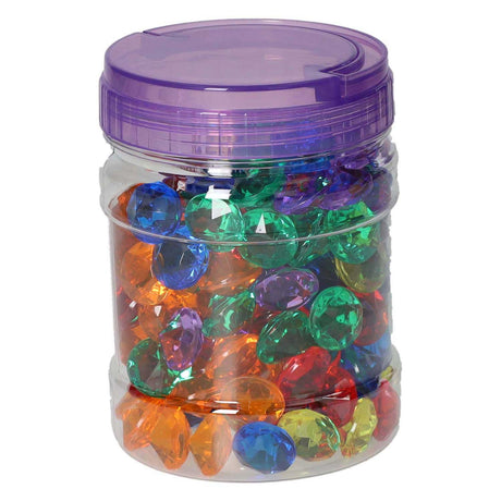 Diamantes pequeños transparentes - 144 piezas