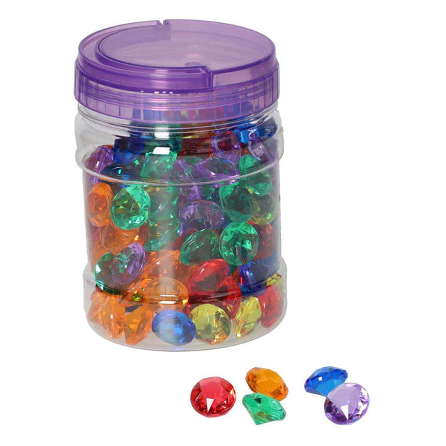 Diamantes pequeños transparentes - 144 piezas