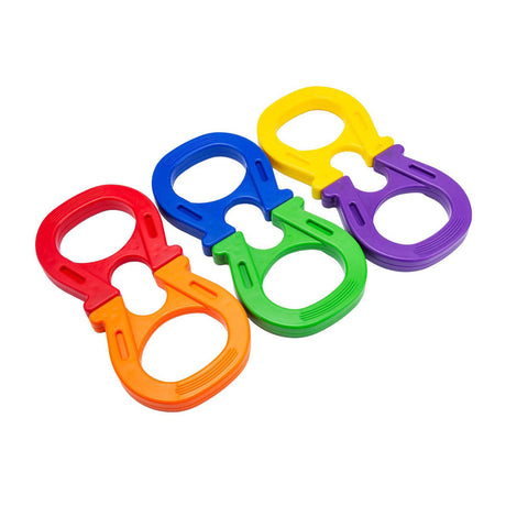 Juego de juguetes con imanes de herradura Lobbes, 6 piezas magnéticas de colores.