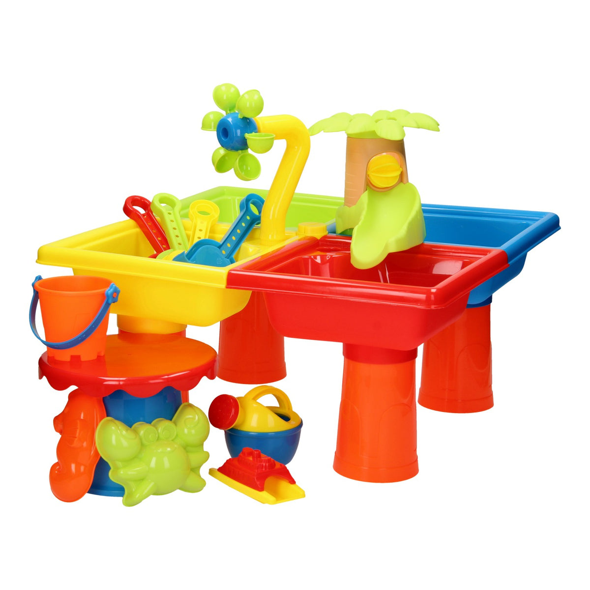 Mesa de arena y agua, 4 cuencos.