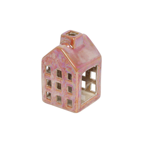 Countryfield donte theelicht huis rood 6x6x10cm
