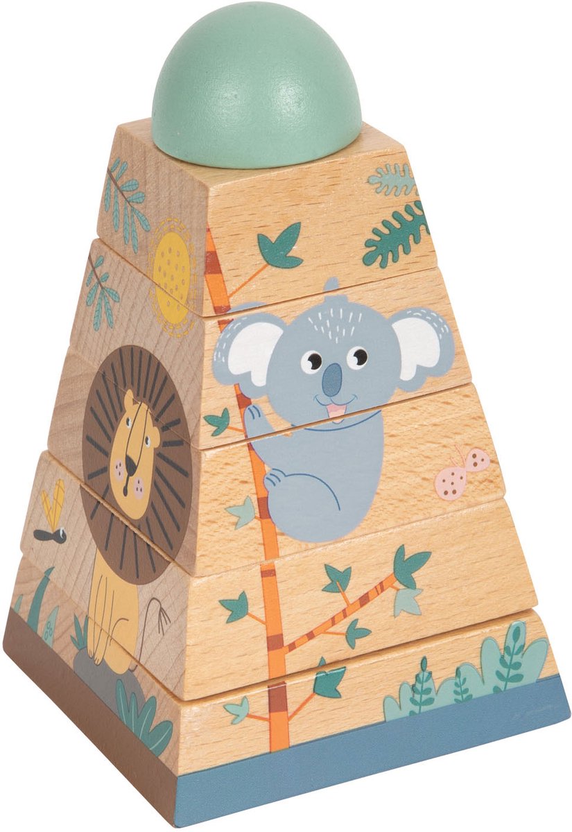 Small foot - torre safari apilable, 6 uds.