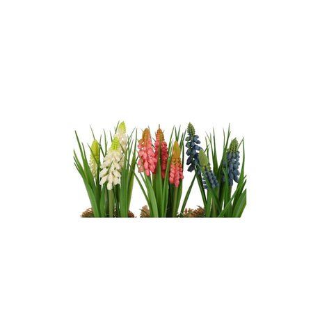 Countryfield flor artificial en maceta tulipán multicolor 8x8x20cm