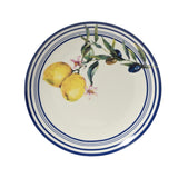 Plato decoris con decoración limón porcelana dia.20,3x2cm