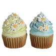 Decoris estatua decorativa cupcakes de poliresina 7x7x9cm 2 surtidos hechos a mano