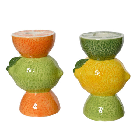 Decoris candelabro fruta apilado 7,3x5,7x10,8cm dolomita cítricos