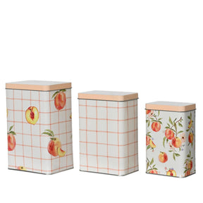 Caja de almacenamiento Decoris de 3 piezas h18,5 cm multicolor