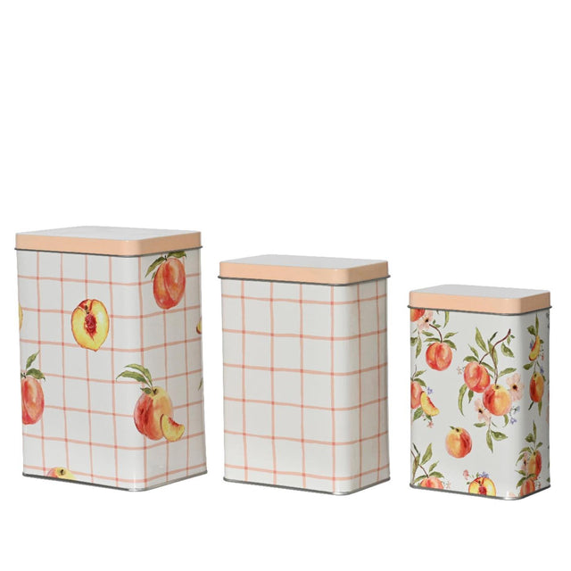 Caja de almacenamiento Decoris de 3 piezas h18,5 cm multicolor
