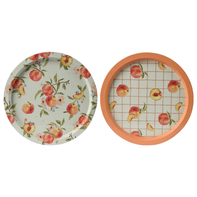 Bandeja Decoris metal ø32cm melocotón