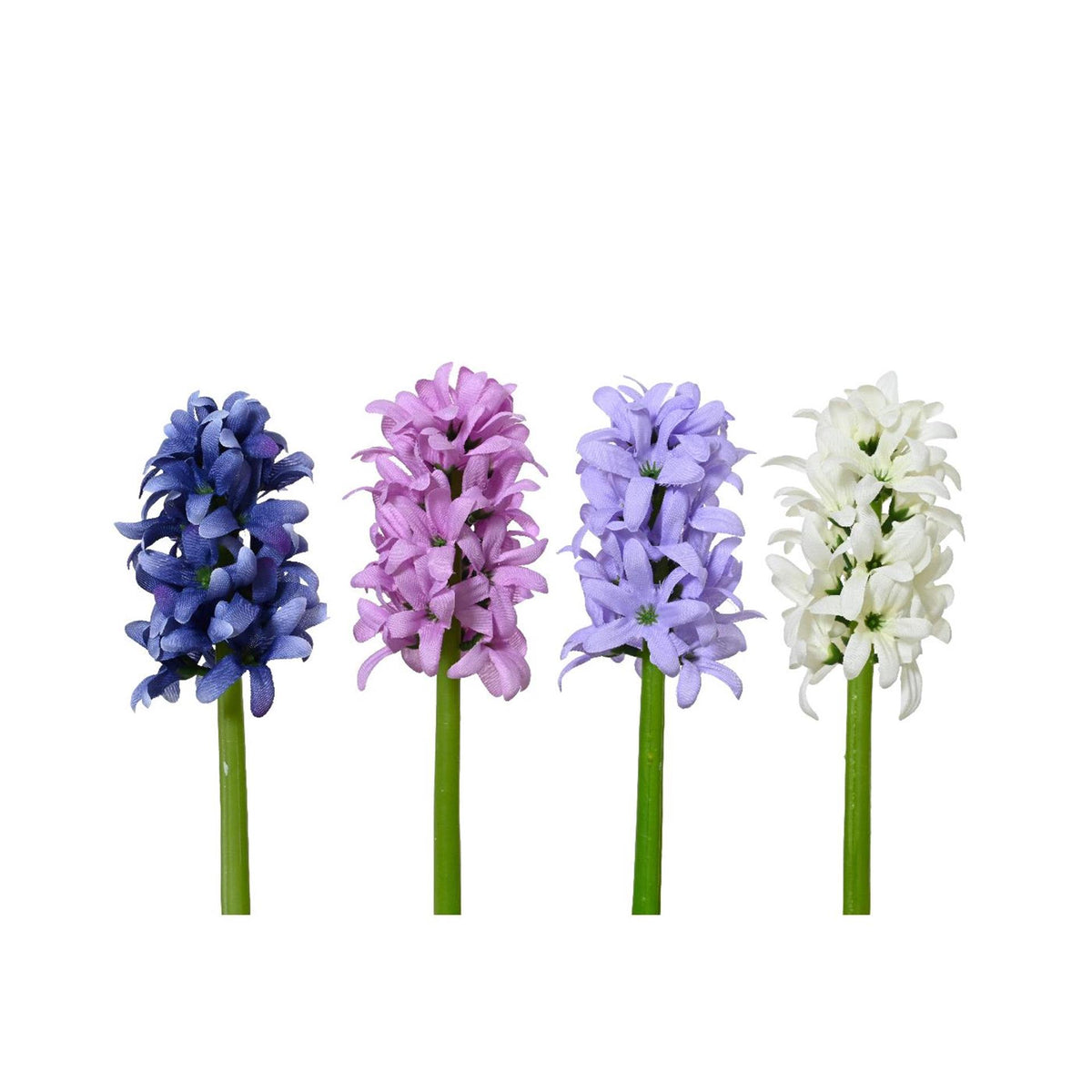 Decoris flor artificial jacinto poliéster ø7xh22cm 4 surtidos