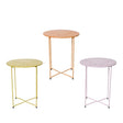 Decoris mesa auxiliar hierro interior ø40cm x h.48cm color pastel