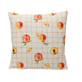 Cojín Decoris poliéster exterior 45x45cm diseño multi melocotón