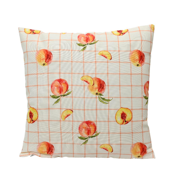 Cojín Decoris poliéster exterior 45x45cm diseño multi melocotón
