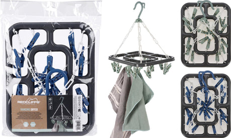 Redcliffs percha para ropa 18 clavijas 24x31cm