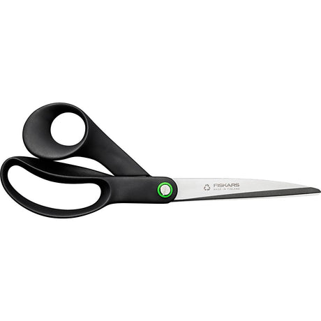 Tijeras para manualidades de oficina Fiskars - tijeras universales - corte recto - tijeras grandes - 25 cm - negro, acero inoxidable